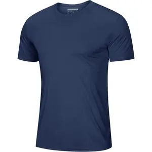 Men's Short Sleeve UPF 50+ T-Shirt Quick Dry Workout Athletic Running Swim Tops Tee Rash Guard Performance Shirts