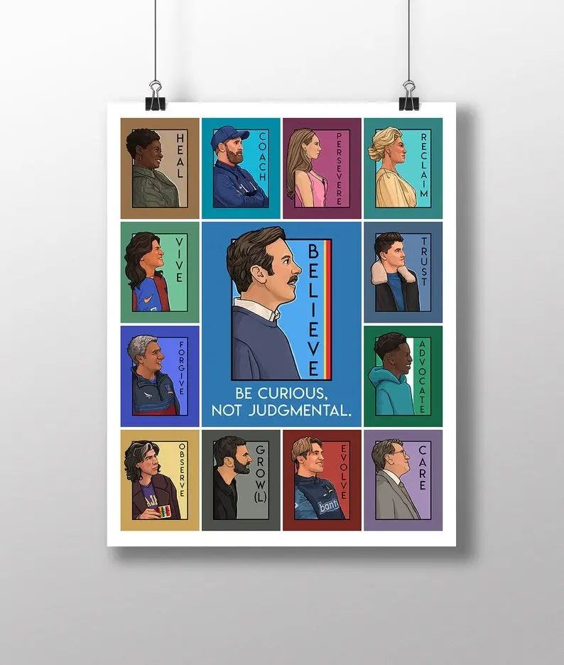 Be Curious, Not Judgemental Collage - Medium Print