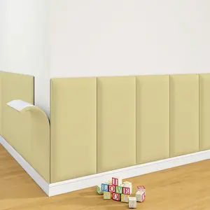 5-Piece Multi-Colored Anti-Collision Soundproof Self-Adhesive Wall Panels, Removable Wallpaper DIY Decoration, Easy Peel and Stick