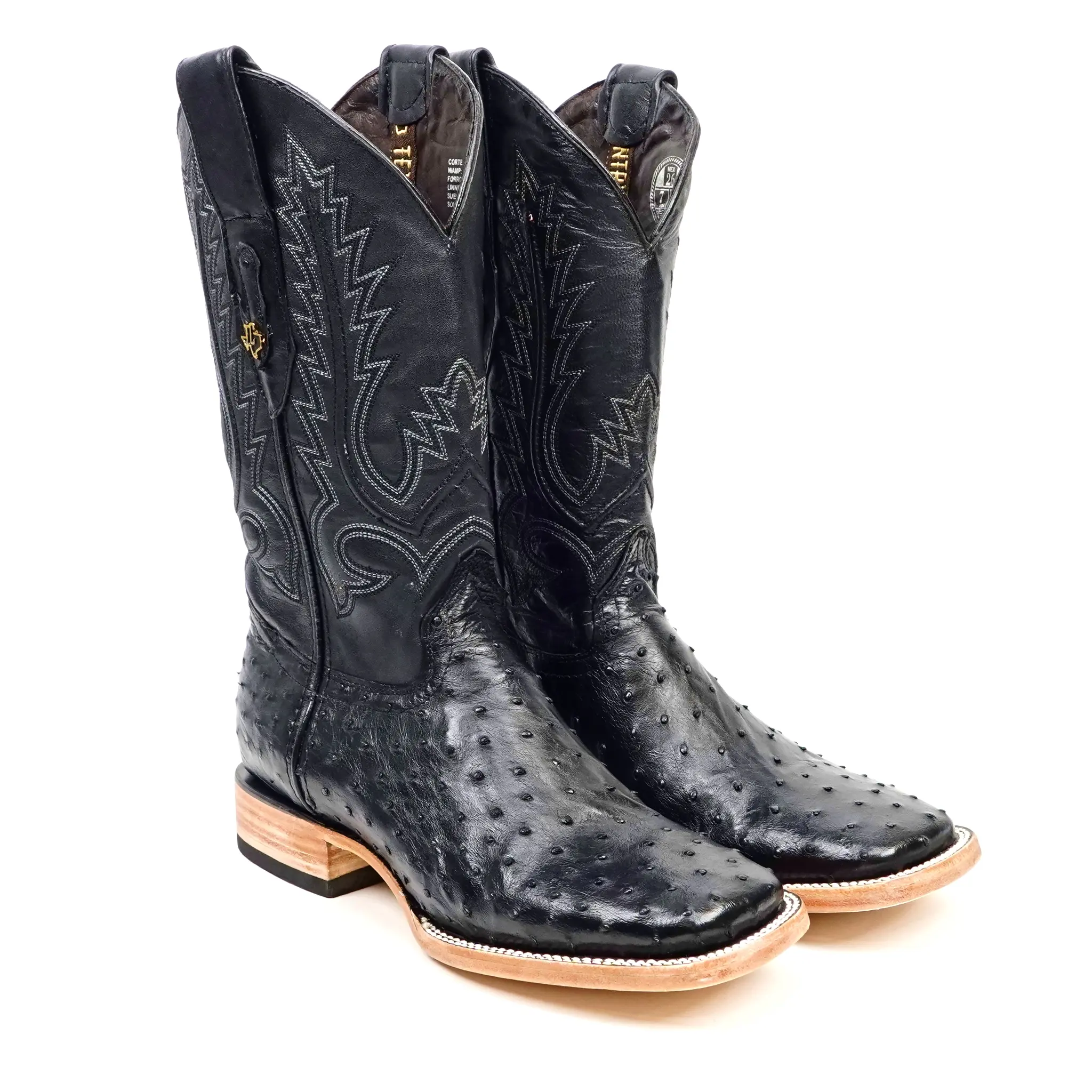 Austin Cowboy Boots - Black - Square Toe