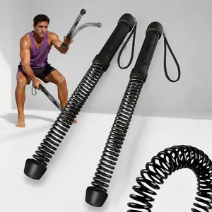 2 pcs Wireless Battle Rope Trainer Set, Home Hiit Aerobic & Strength Training, Arm Core Exercise, Portable Gym Equipment for Living Room Bedroom Outdoor
