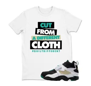 Different CLOTH Sneaker Shirt White to Match Diamond Turf Emerald, Matching Air Emerald T-Shirt