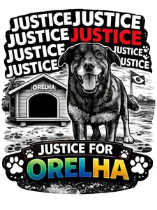 Justice for Orelha Color Splash Sticker