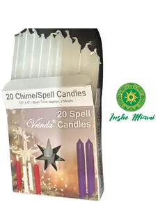 Caja de 20 Velas 4" Blancas