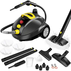 Steam Cleaner for Home Floor Cleaning 275°F High Temperature 20 Accessories 13ft Power Cord 5 Min Heating Multipurpose Powerful Steamer for Grout Tile Upholstery