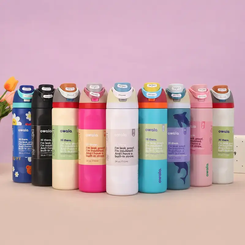 Owala Special Edition 32oz FreeSip Water Bottle – Insulated Stainless Steel Sports Bottle with Built-In Straw, Integrated Lid System for Travel & School