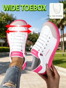 2026 Spring Women's Comfortable Casual Sports Shoes, Trainer, Sneaker, Wide Toe, Loose Fit, Plus Sizes 35-43, Suitable for Wide and Thick Feet, Lightweight and Breathable, Suitable for All Scenarios