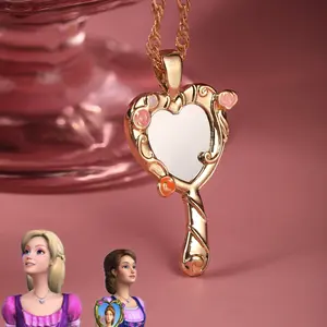 Mirror Necklace, Melody Mirror Necklace, Princess Necklace, Diamond Mirror Necklace