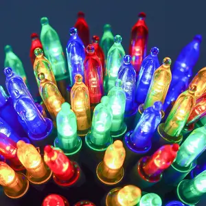 Battery Operated Fairy Lights 8 Modes LED String Outdoor Patio Garden Wedding Party Holiday Waterproof Box Decor Festive Light Timer Function Plastic