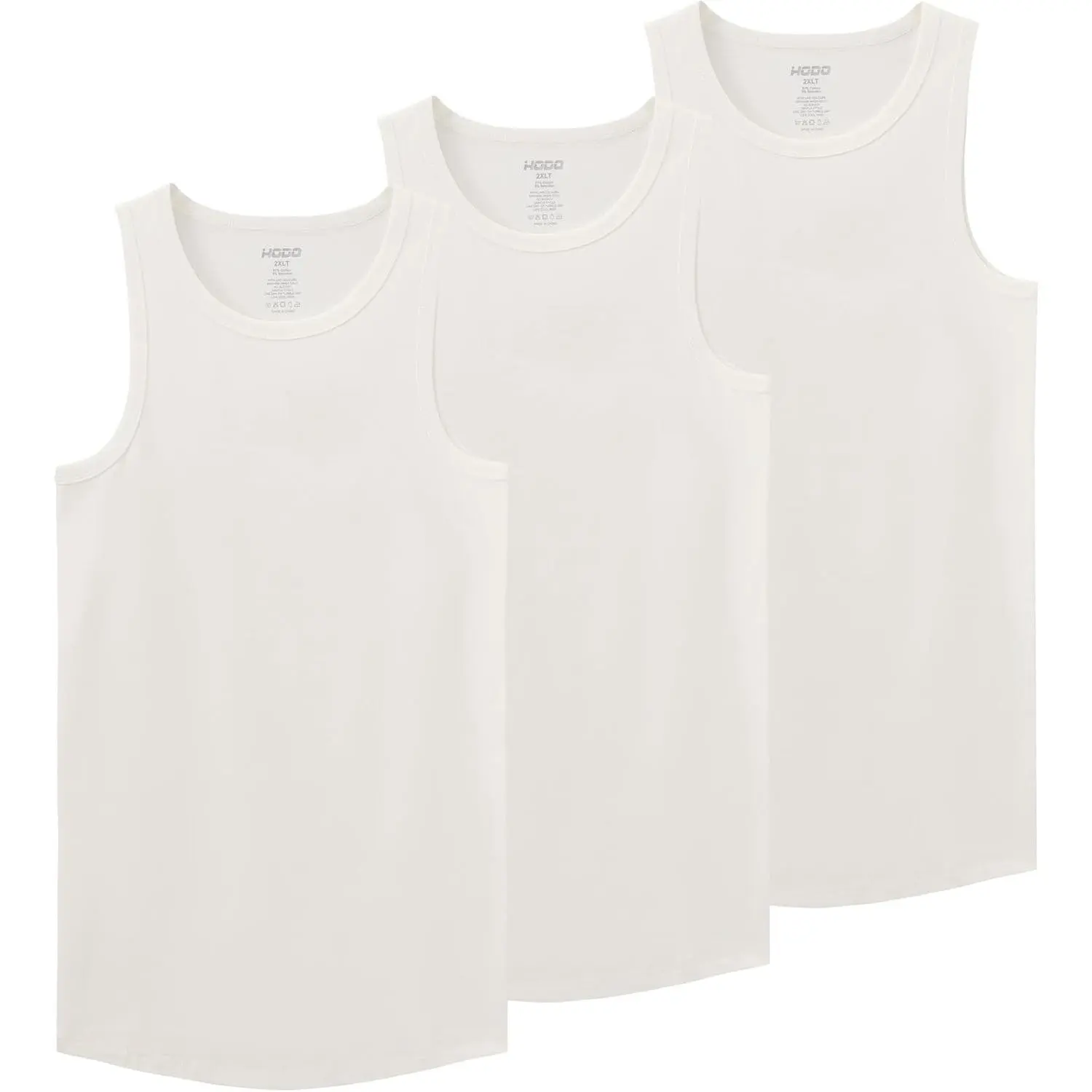 HOdo Big and Tall Mens Compression Shirts Sleeveless Shapewear Slimming Undershirts Tummy Control Tank Tops 2XL-6XL