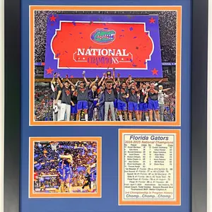 Florida | 2024-2025 Men's College Basketball Champions | Collectible Gators Memorabilia | Framed Picture and Photo Collage Gifts |