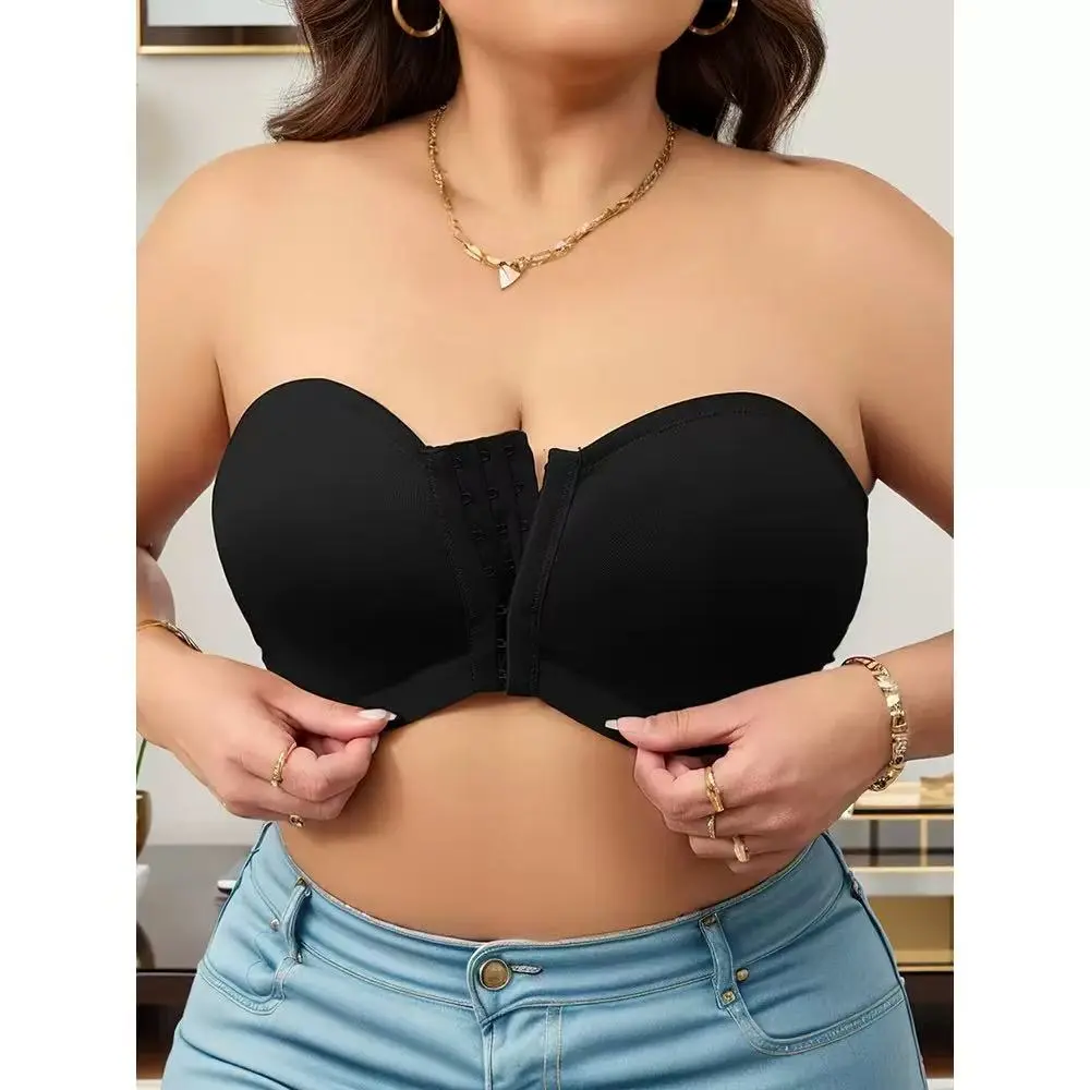 Plus Size Front Closure Soft & Wirefree Bra