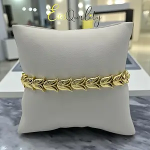 B43 Leaf Bracelet - Gold Plated 14k