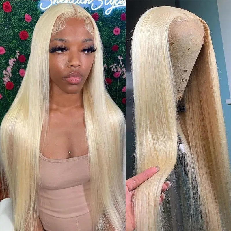 【LIVE SALE】Sunber Glueless 613 Blonde Body Wave /Straight Wig with Drawstring 13x4 HD Lace Frontal Huamn Haie Wigs Natural Hairline Beginners Friendly