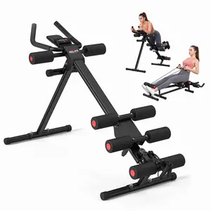 RELIFE REBUILD YOUR LIFE 5-in-1 Adjustable Ab Trainer, Foldable Ab Workout Equipment, Core Trainer for Abs Waist Arms Legs, Beginner Friendly, 440lbs