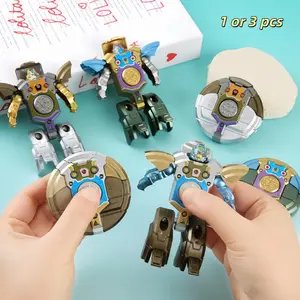 Transforming Spinner Toy:Convertible Robot Spinning Cool Toy Creative Stress Relief Finger Spinner Mecha-Transforming Spinner:Dual-Rotation Finger Spinner Toy Mechanical Finger Spinner Stress Relief Transforming Robot Unique Transforming Robot Gift