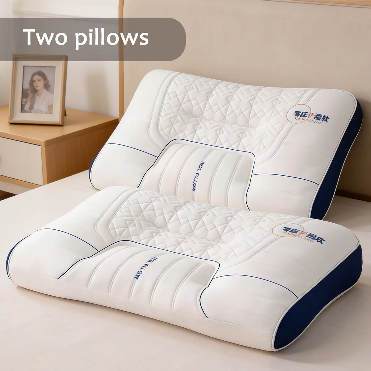 Zero Pressure Pillow Sleep Essentia  Home Bedroom Use  Soft Fluffy Sleep