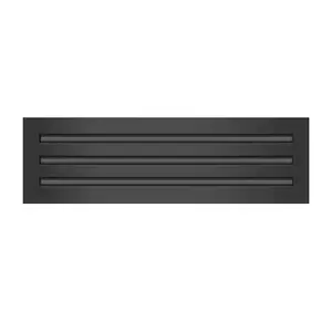 BUILDMART - 20x6 Black Modern AC Vent Cover - Decorative Aluminum Air Vent - Standard Linear Slot Diffuser - Heating and Cooling Register Grille for Ceiling, Walls & Floors - Texas Buildmart