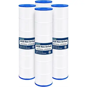 CCP520 Pool Filters Cartridge Compatible with Pentair Clean & Clear Plus 520, Replaces Pleatco PCC130, Pentair R173578, 4×130 sq. ft, 4-Pack