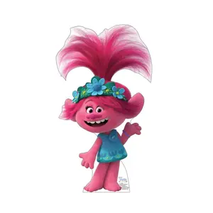 Advanced Graphics  45 x 25 in. Poppy Cardboard Cutout, The Trolls World Tour