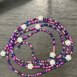 Under the Sea tie on waist beads