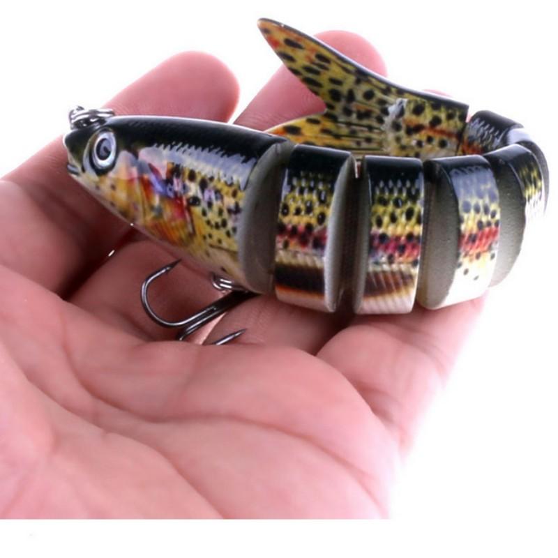 Pike Fishing Lures Artificial Multi Jointed Sections Hard Bait Trolling Pike Carp Fishing Tools