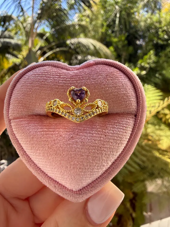 Amethyst Tiara Ring