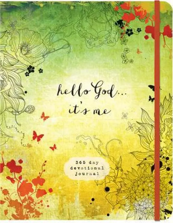 Used English Book - Hello God...It's Me: 365-Day Devotional Book Journal with Reflection Prompts, 368 Pages, 1.69 lbs, by Ellie Claire (Paperback)