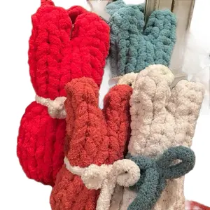 Handmade Chunky Knit pillow, Choose your color, for your peep, Includes custom made Knitting house decor for Easter