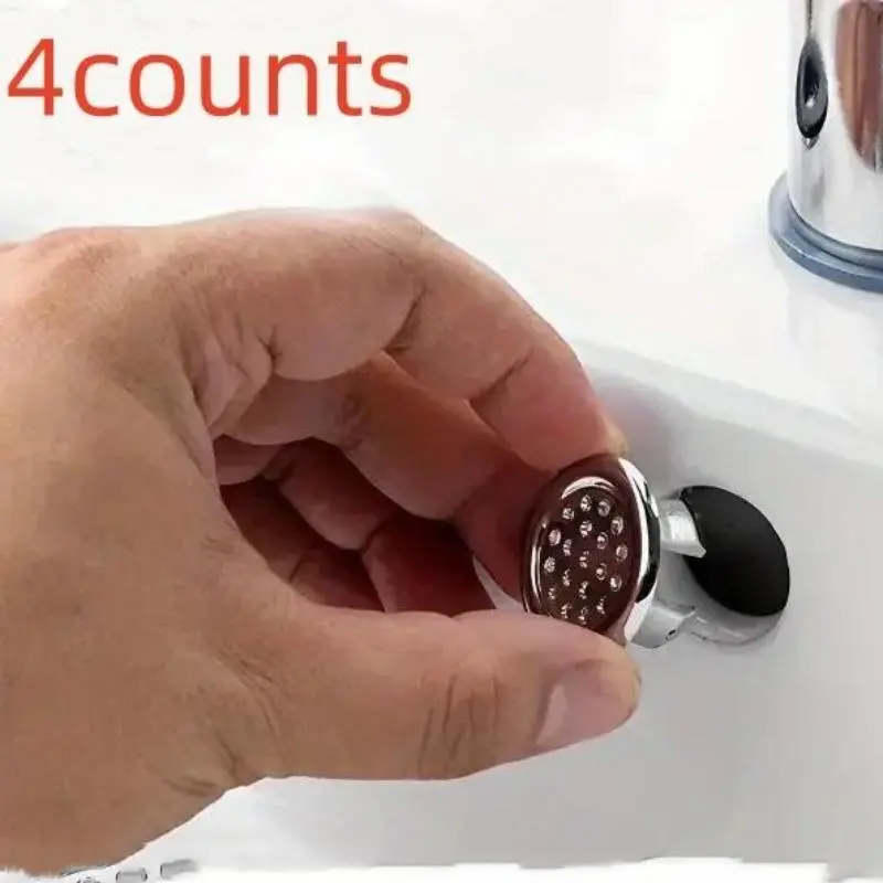 Bathroom Sink Drain Cover, Stainless Steel Bathroom Sink Drain Cover, Overflow Cover Replacement Ring Plug, Universal Bathroom Accessories for Home Use, Bathroom Sink Stopper, Modern Bathroom Accessories