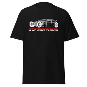 Premium T-Shirt For Rat Rod Tudor 1929 Car Enthusiast Grandpa Dad Son Birthday Gift Men's Tee Classic Cotton