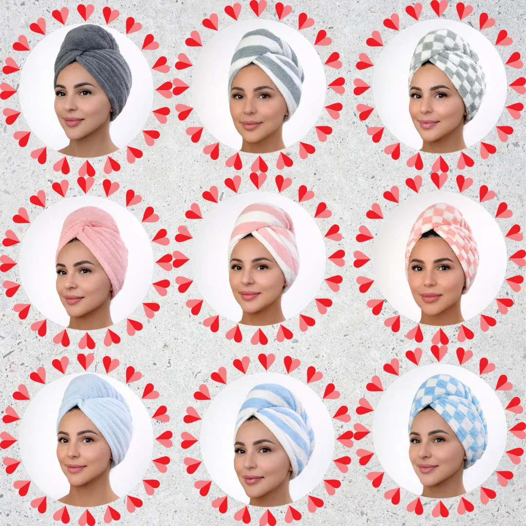 Hair Towel Wrap Microfiber Soft Pack Absorbent drying turbans curly hair well secure easy to use for all age Lightweight Bathroom Reusable breathable Hair Towel Wrap Microfiber Soft Pack Absorbent drying turbans curly hair well secure easy to use for all age Lightweight Bathroom Reusable breathable