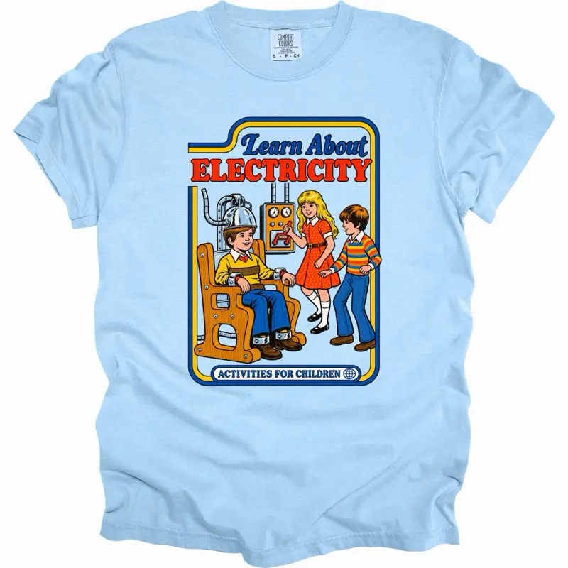 Comfort Colors Learn about Electricty Halloween Graphic Tee