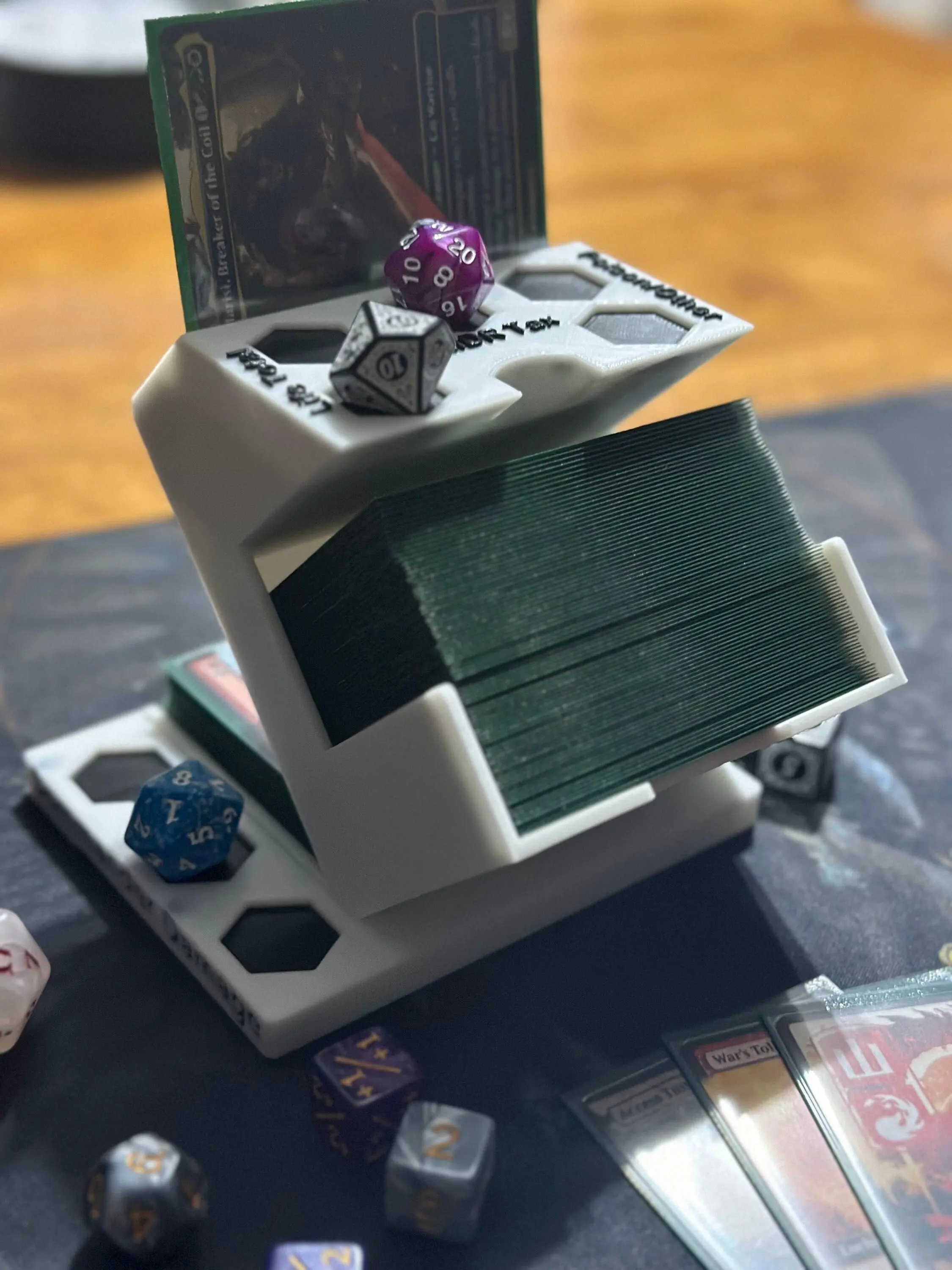 MTG Commander Command Zone - Deck Holder With Dice Storage - TikTok Shop MTG Commander Command Zone - Deck Holder With Dice Storage - TikTok Shop
