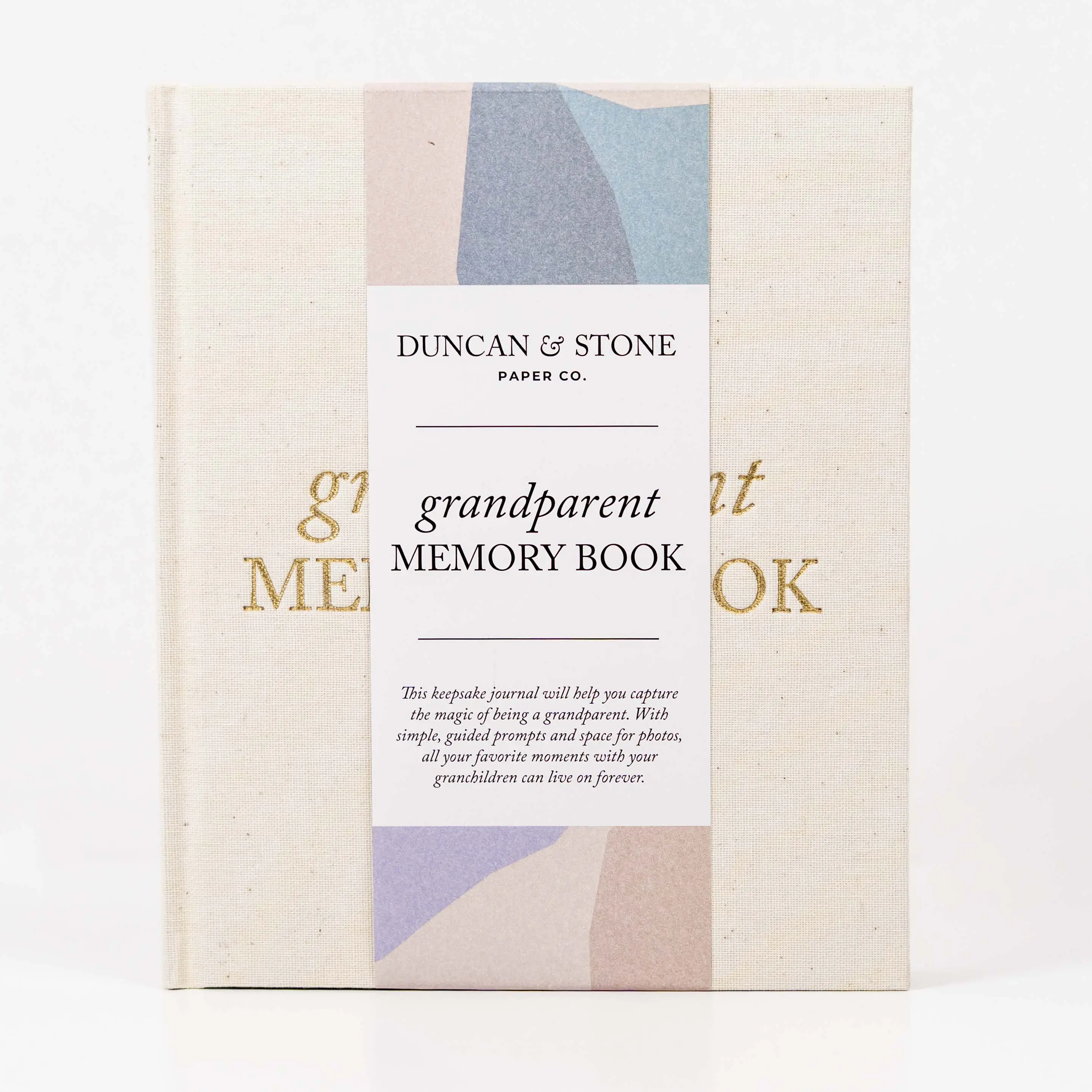 Grandparents Book by Duncan & Stone (Ivory, 72 Pages), Grandma Book Memory Journal - Legacy Journal for Grandpa & Grandma Memories - Ideal Grandpa Gif