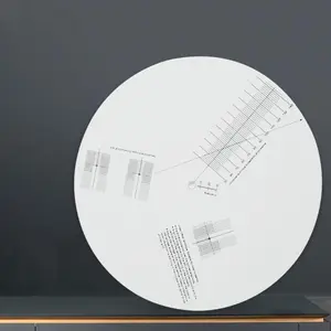 Acrylic Pickup Calibration Plate Calibration Disc Phonograph  Turntable Mat Phono Adjustment Tool Record White for Turntable Parts