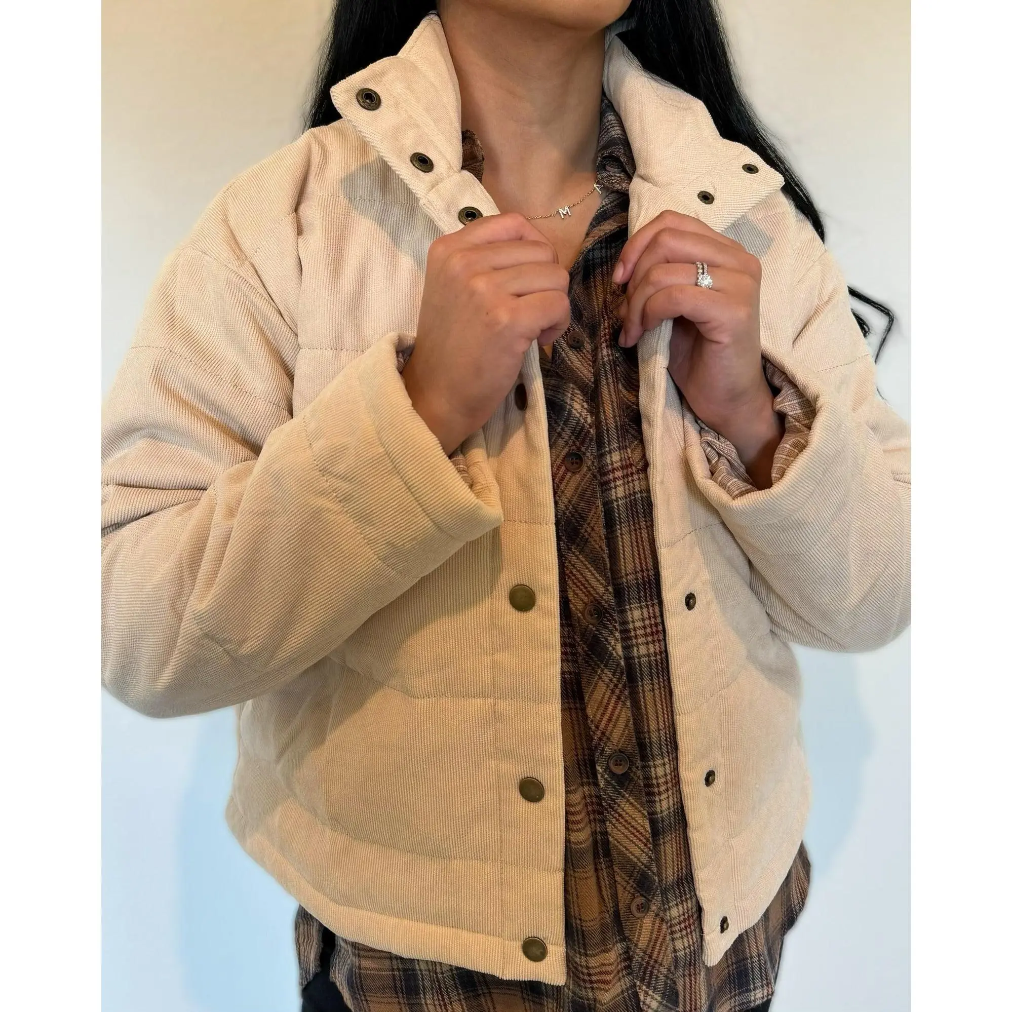 Mia Corduroy Puffer Jacket