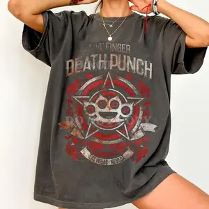 Five Finger Death Punch 20th Anniversary World Tour 2026 T-shirt