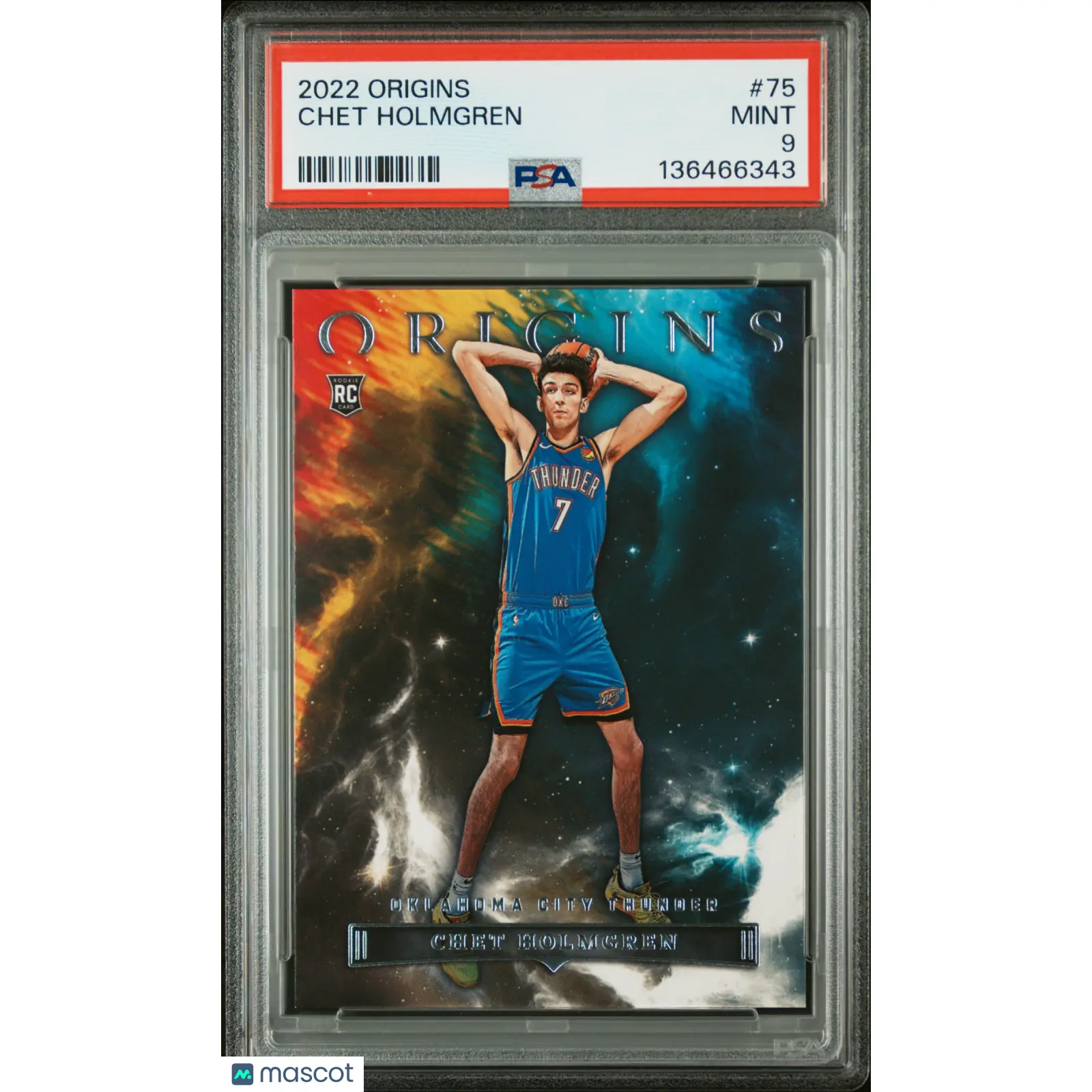 2022 Panini Origins Chet Holmgren #75 RC PSA 9