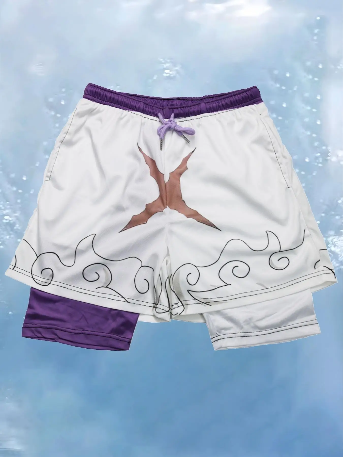 Men's 2 in 1 Drawstring Sports Shorts, Casual Regular Fit Quick Drying Back To School Pocket Shorts for Gym Workout Running, Gym Shorts, Sport & Outdo