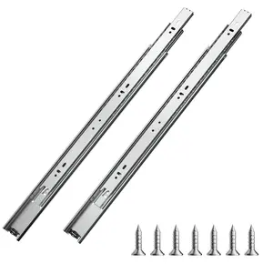 【fathersdaygift】VEVOR Drawer Slides18 inch10 Pairs Full Extension Ball Bearing Cabinet Rails100 LB Load Capacity Heavy Duty Side Mount Dresser Drawer SlidesDrawer Track Runners for Kitchen DIY Replacement