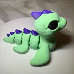 3d printed articulated mini lochness monster