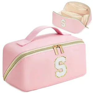 Personalized Initial Makeup Bag Valentine Gift For Her