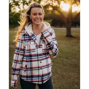 Sunset Hooded Flannel