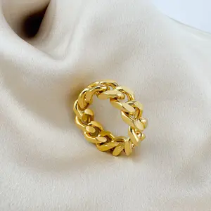 Jamie Chain Ring (Gold)