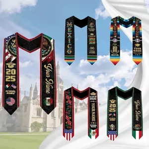 Personalized Mexican Stole, Custom Mexican Graduation Sash, Class of 2025