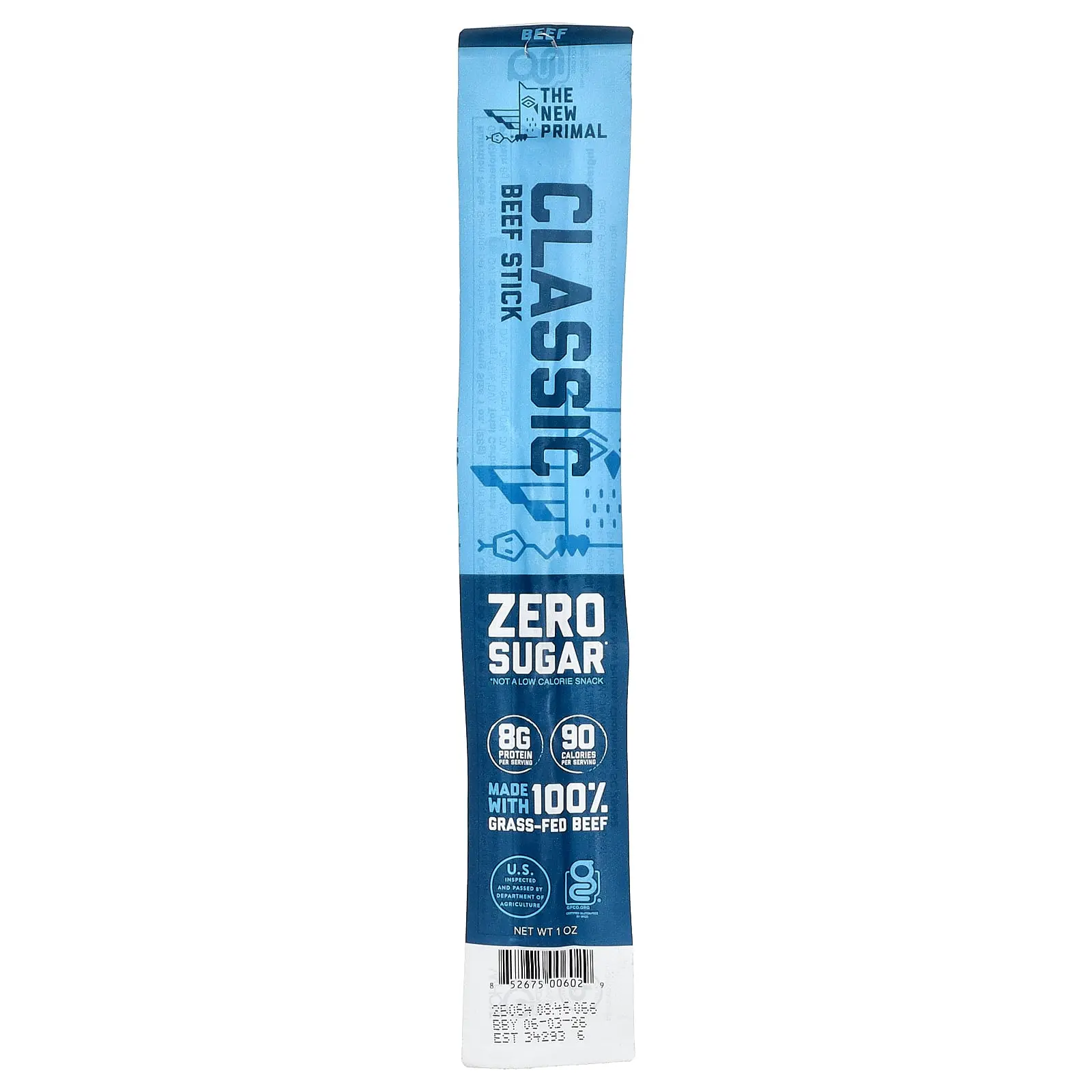 The New Primal Beef Stick, Classic, 1 Stick, 1 oz The New Primal Beef Stick, Classic, 1 Stick, 1 oz