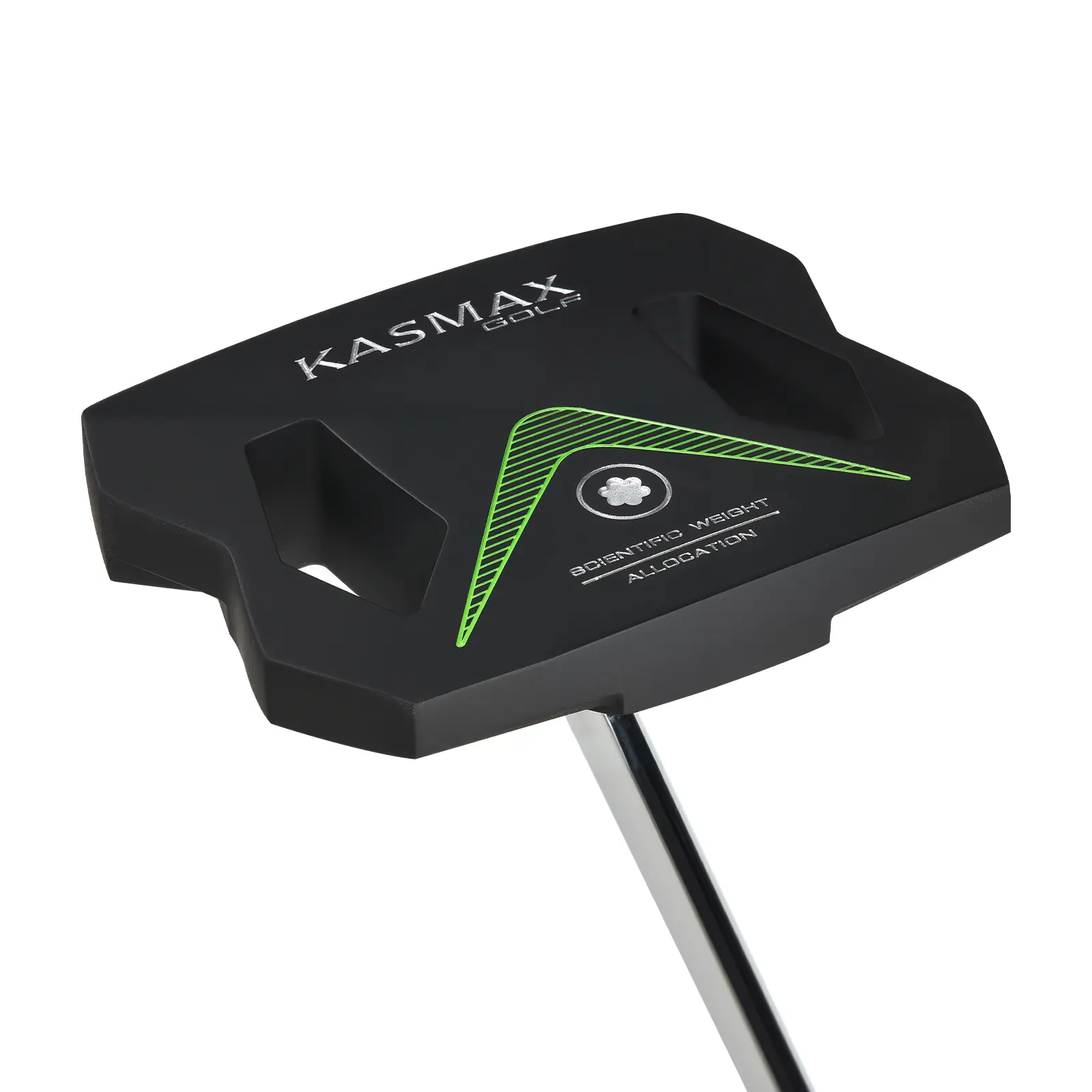 KASMAX Zero-Torque Putter with PU Triangular Offset Grip, CNC Surface Treatment, Low Center of Gravity, Directional Stability, Comes with Putter Head Cover (34/35 inches optional)
