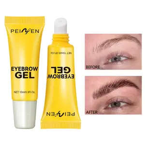 3D Eyebrow Gel with Brush Waterproof Quick-drying White Gel Eyebrow Cream Long-Lasting Natural Eyebrows Styling