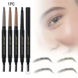 1PC Ultra-Fine Waterproof Angled Eyebrow Pencil, Natural Long-Lasting, with a Precise Tip for Shaping Brows, Dual-Ended with a Brush Automatic Eyebrow Pencil - Suitable for Beginners And Professional Makeup, Cosmetic, Eyebrow Makeup Products